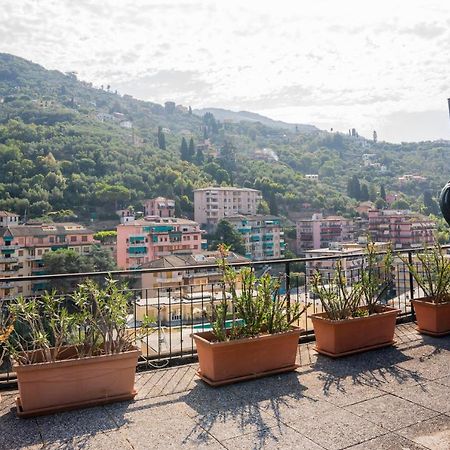 073 - Casa Rapallo Con Attico Privato, 10 Minuti Mare Spiaggie A Piedi Kültér fotó
