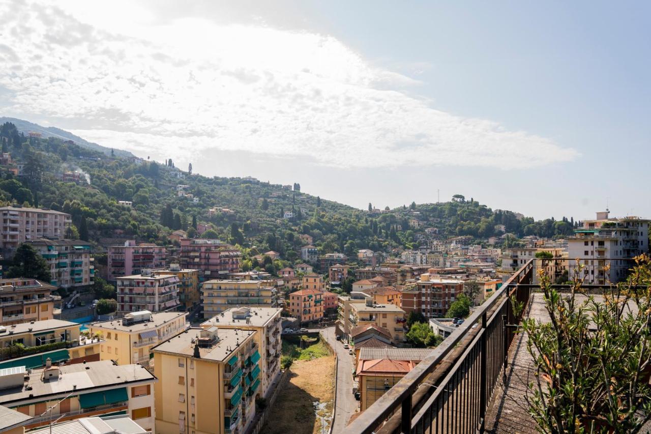 073 - Casa Rapallo Con Attico Privato, 10 Minuti Mare Spiaggie A Piedi Kültér fotó